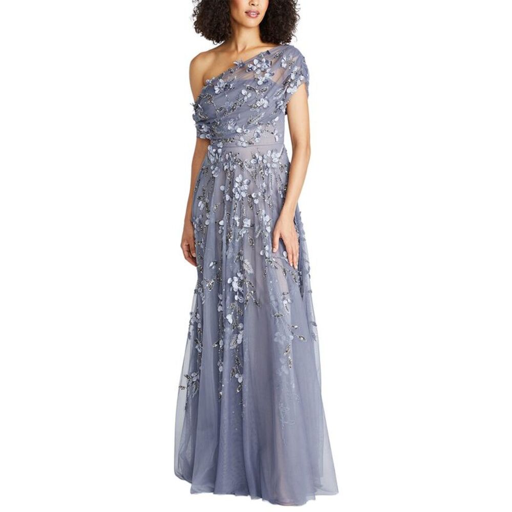 Theia Womens  Fiorella High Low Dress
